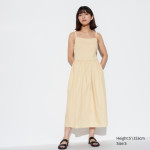 女裝 拼接吊帶連身裙 [附胸墊]